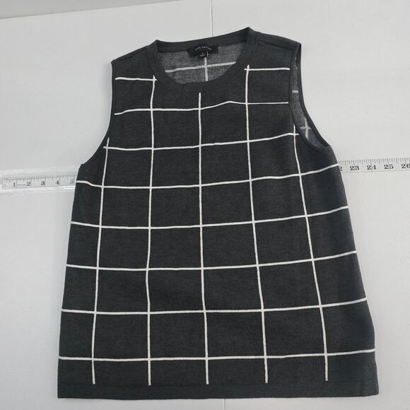 Ann Taylor Sweater Vest wool black womens M 6797 - Picture 1 of 7